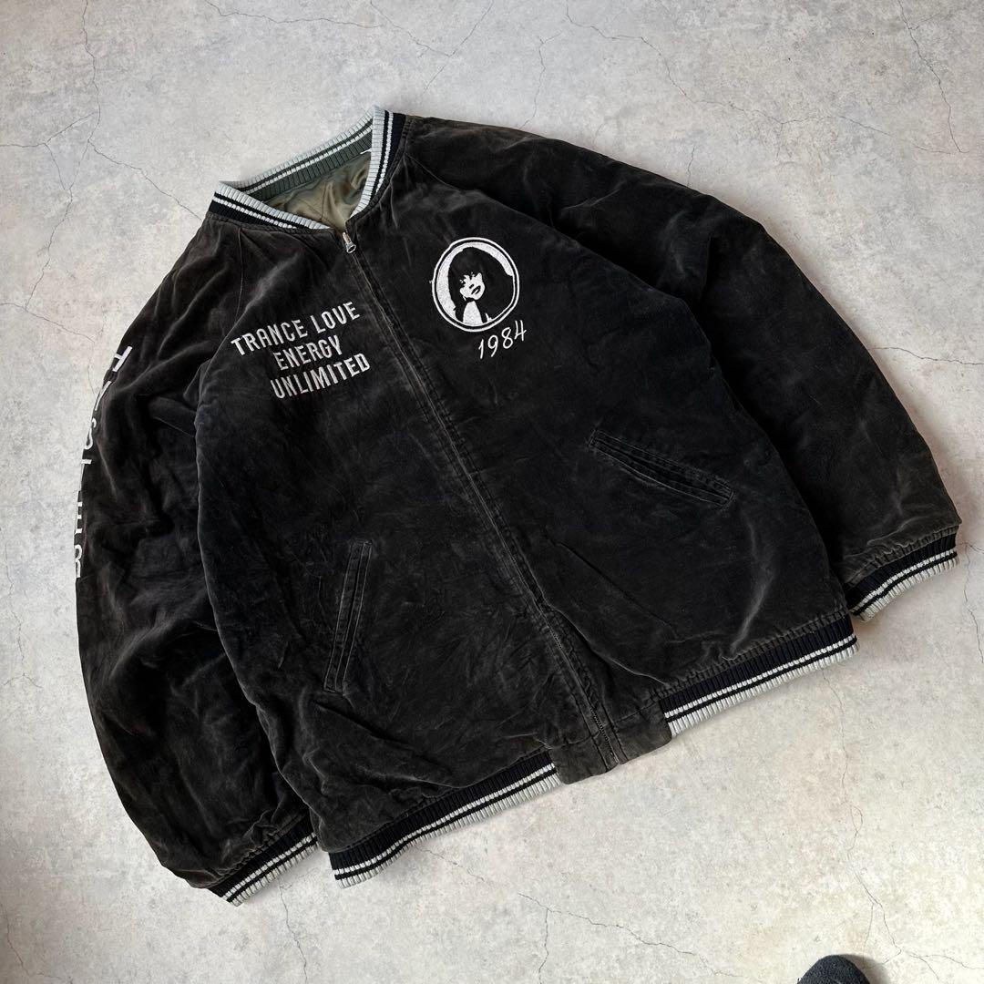 HYSTERIC GLAMOUR リバーシブル ベロア スカジャン