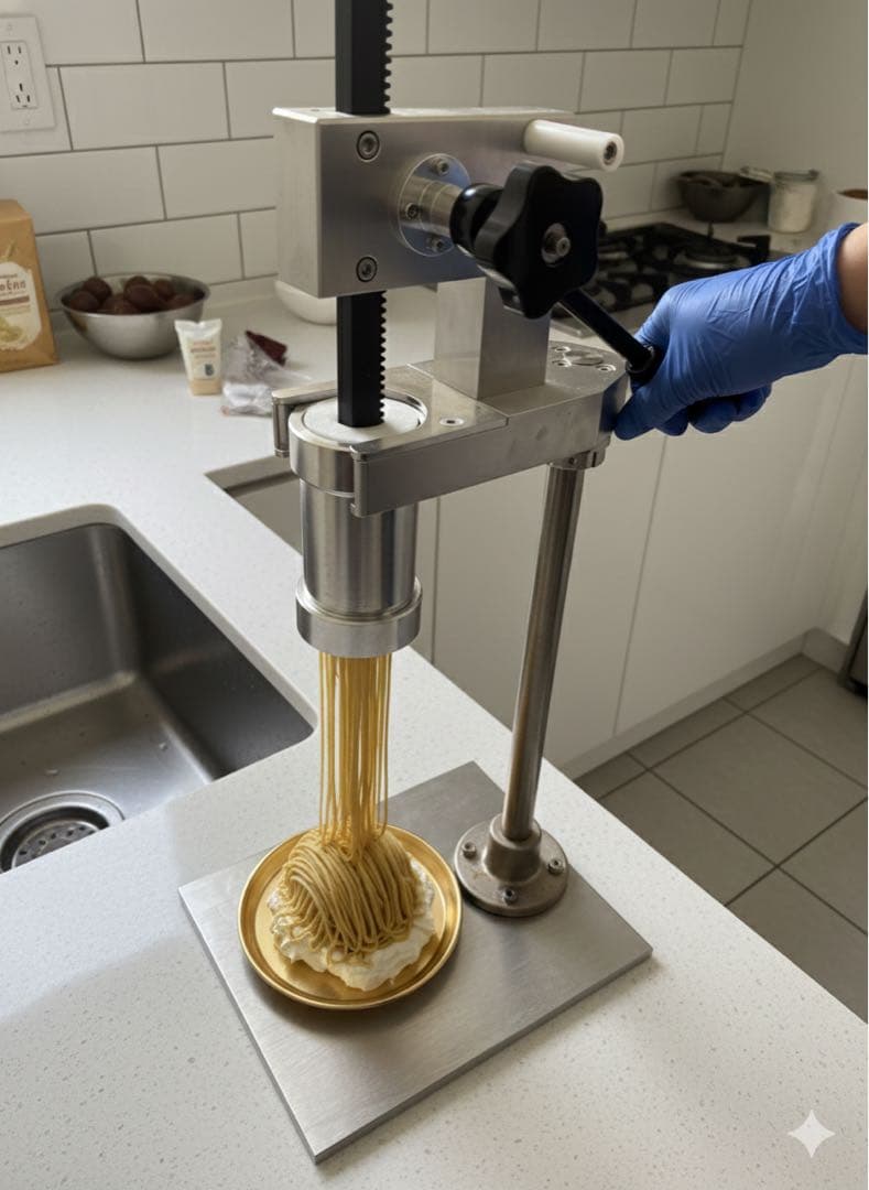 フードエクストルーダー ステンレス製（モンブラン絞り機）