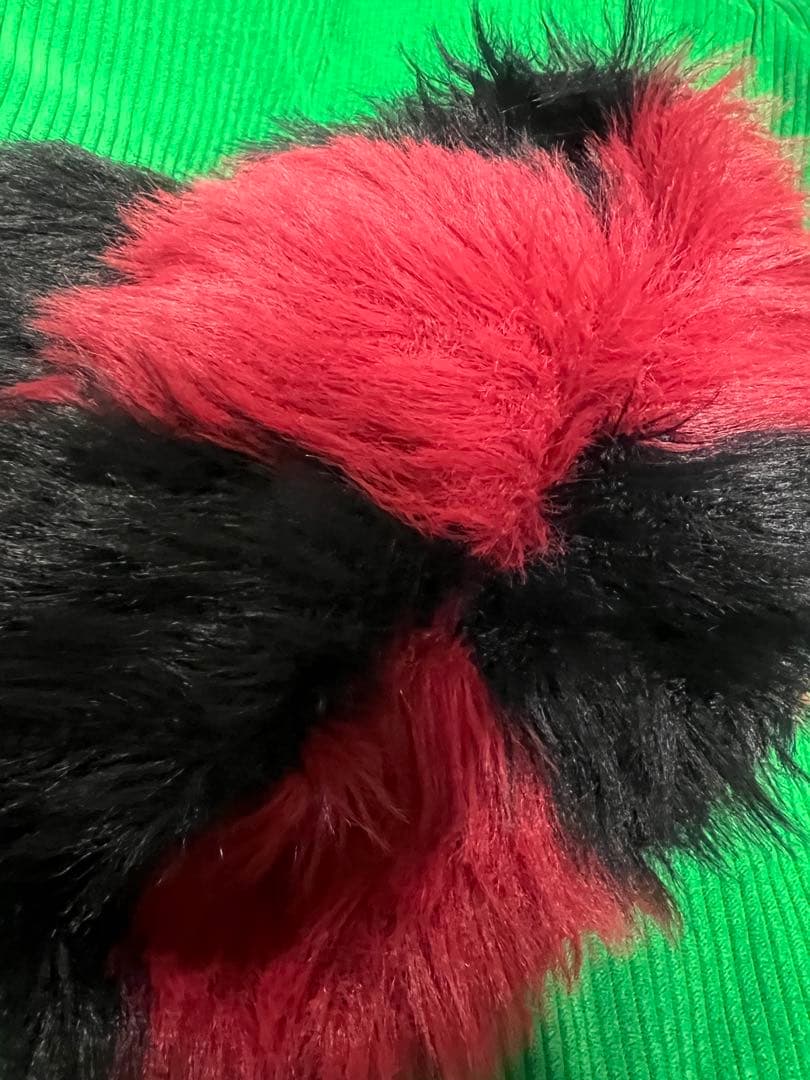 LAD MUSICIAN SHAGGY BORDER KNIT スヌードカート