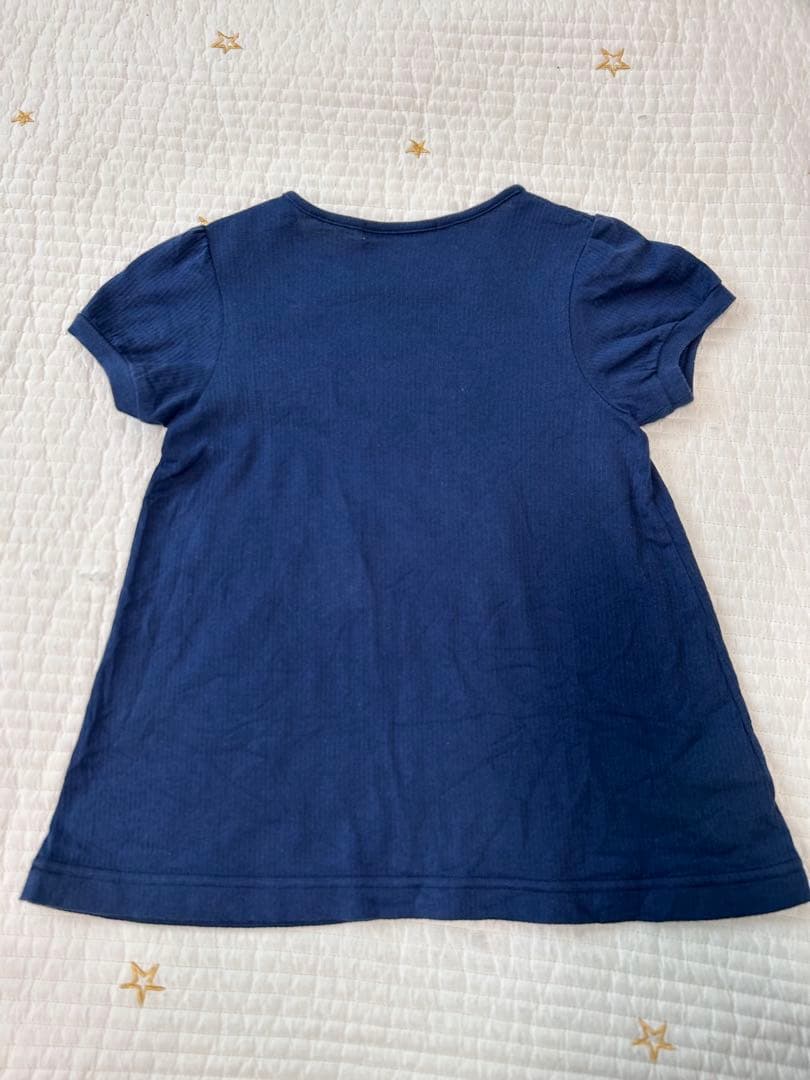 ファミリア　familiar トップスセット　100 ネイビー　マリン　くま