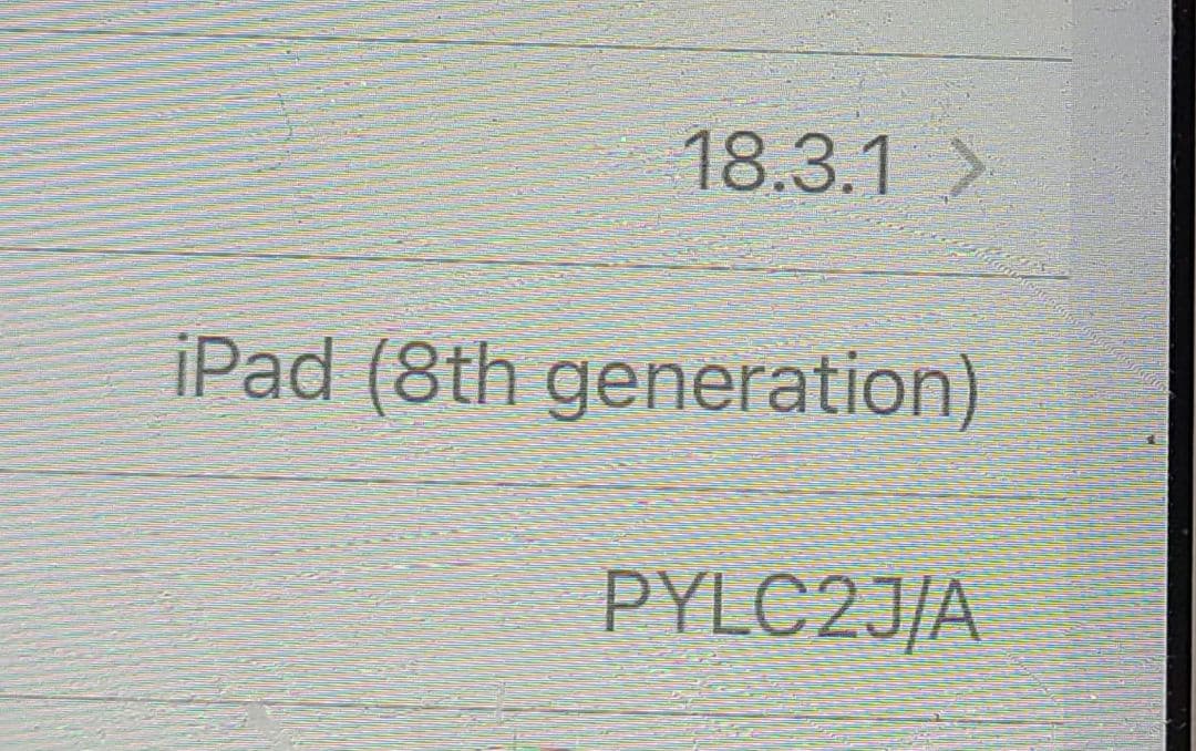 Apple☆iPad 第8世代 WiFi モデル/A2270 32GB