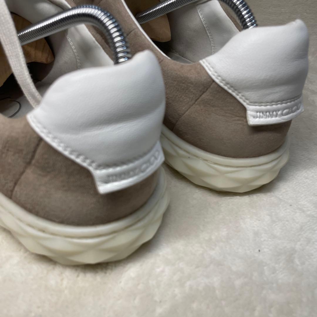【美品】JIMMY CHOO DIAMOND LIGHT スニカー 42