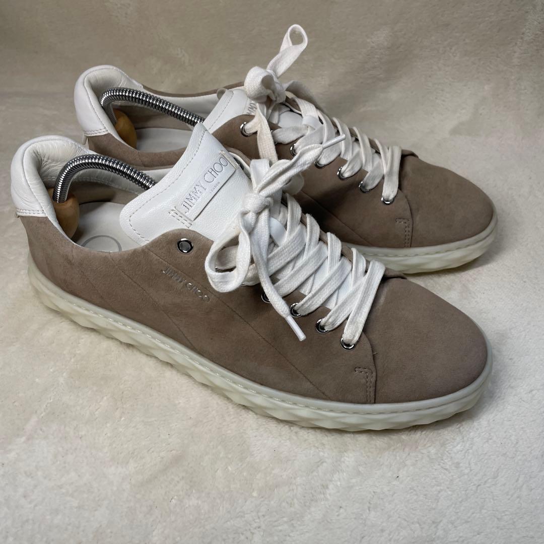 【美品】JIMMY CHOO DIAMOND LIGHT スニカー 42