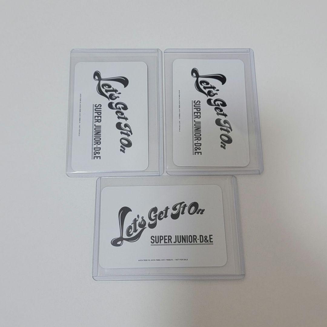 SUPER JUNIOR D&E トレカ Let's get it on ウネ