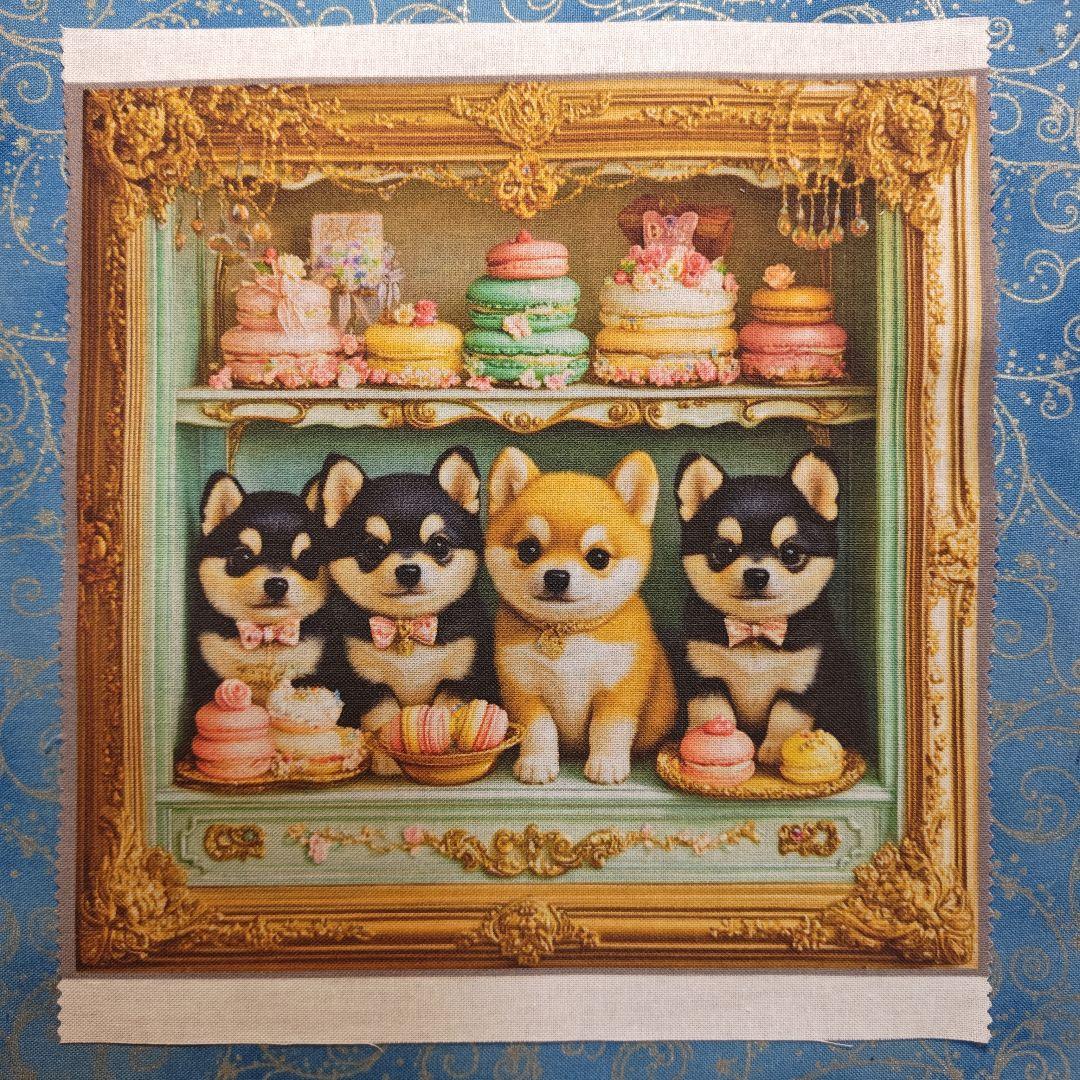 ご確認用　No1 モグモグ　ハンカチ5枚　パネル8枚　柴犬柄