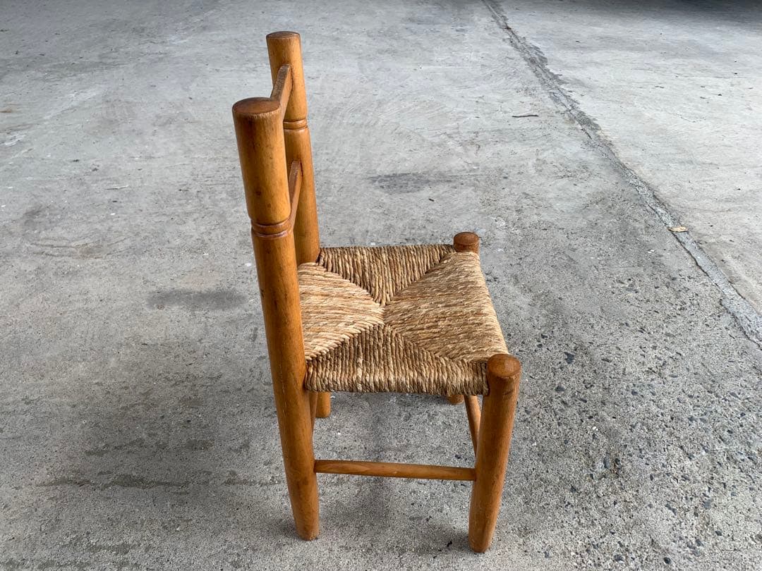 フレンチ ラッシュ ラダーバック チェア キッズ ドール 天然素材