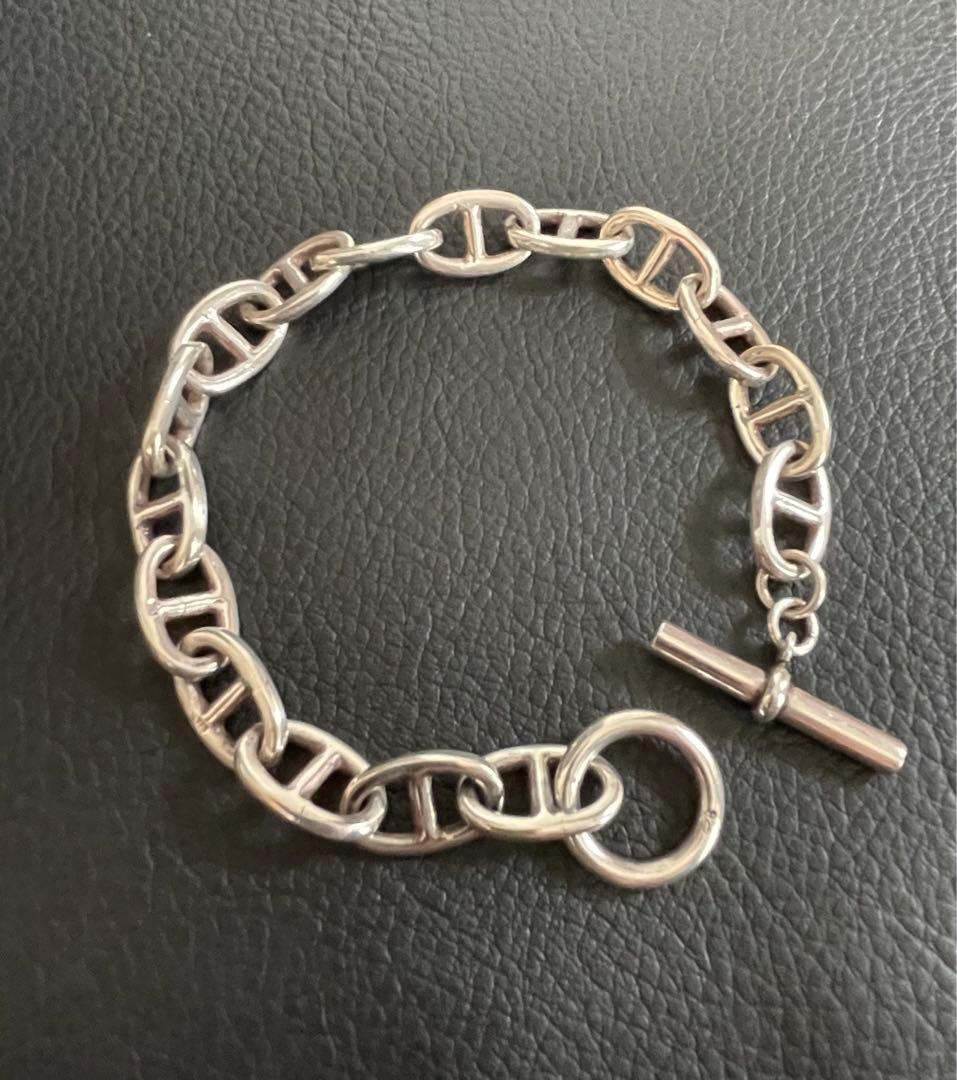 ヴィンテージ　vintage アンカーチェーン　鎖　シルバー925 ブレスレット