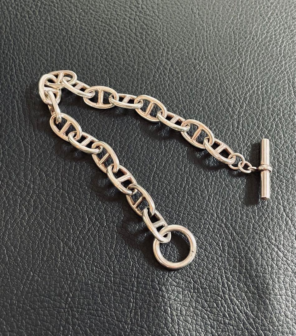 ヴィンテージ　vintage アンカーチェーン　鎖　シルバー925 ブレスレット