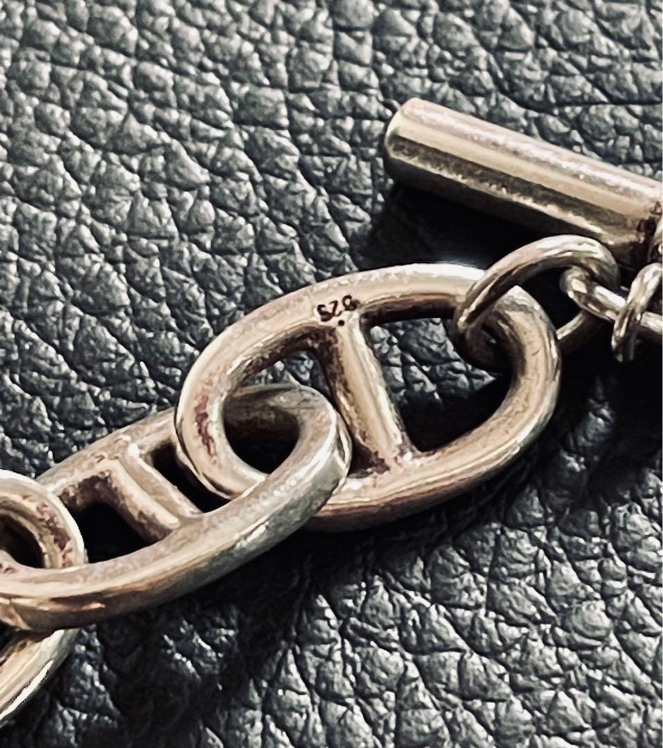 ヴィンテージ　vintage アンカーチェーン　鎖　シルバー925 ブレスレット