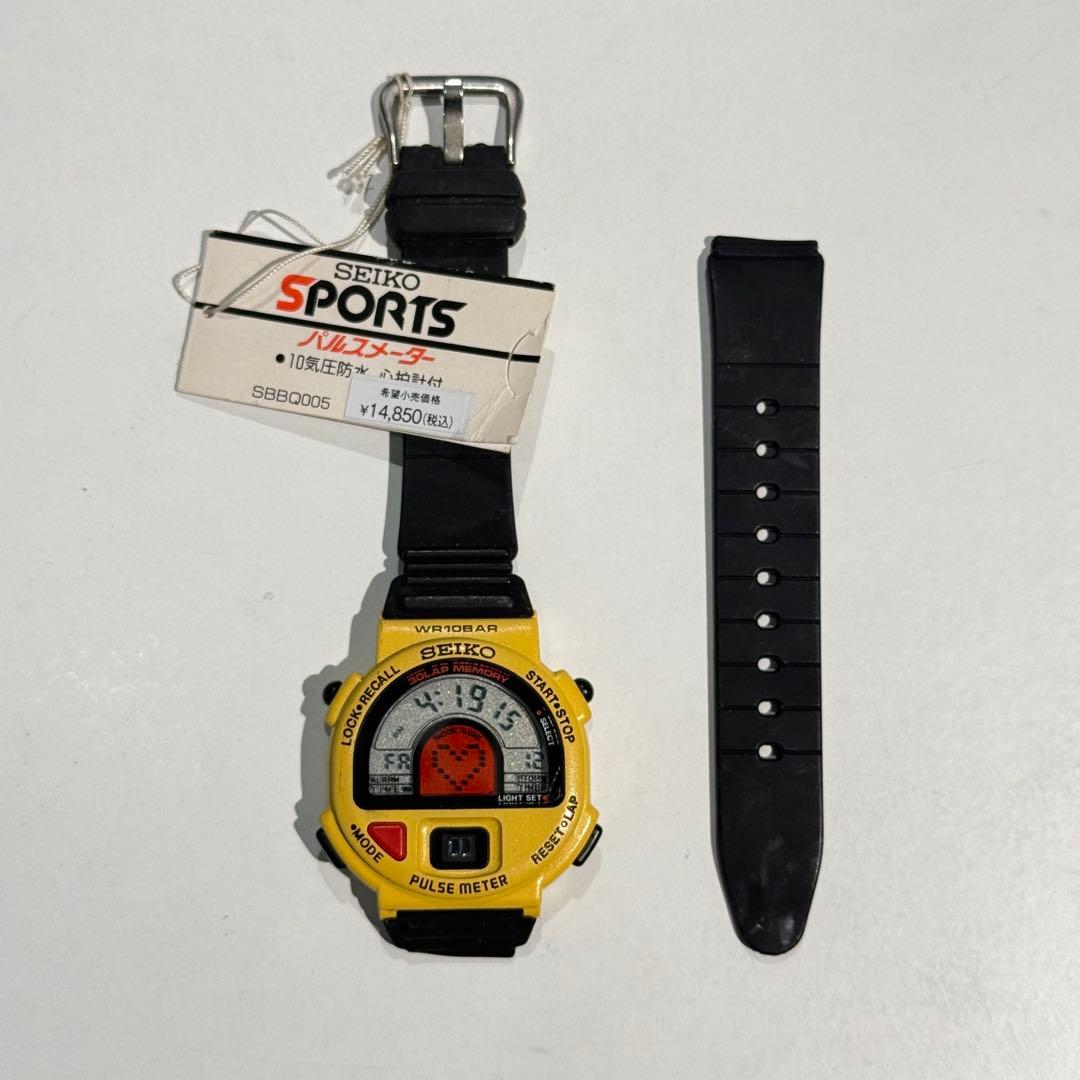 SEIKO SPORTS SBBQ005 デジタル腕時計パルスメーター