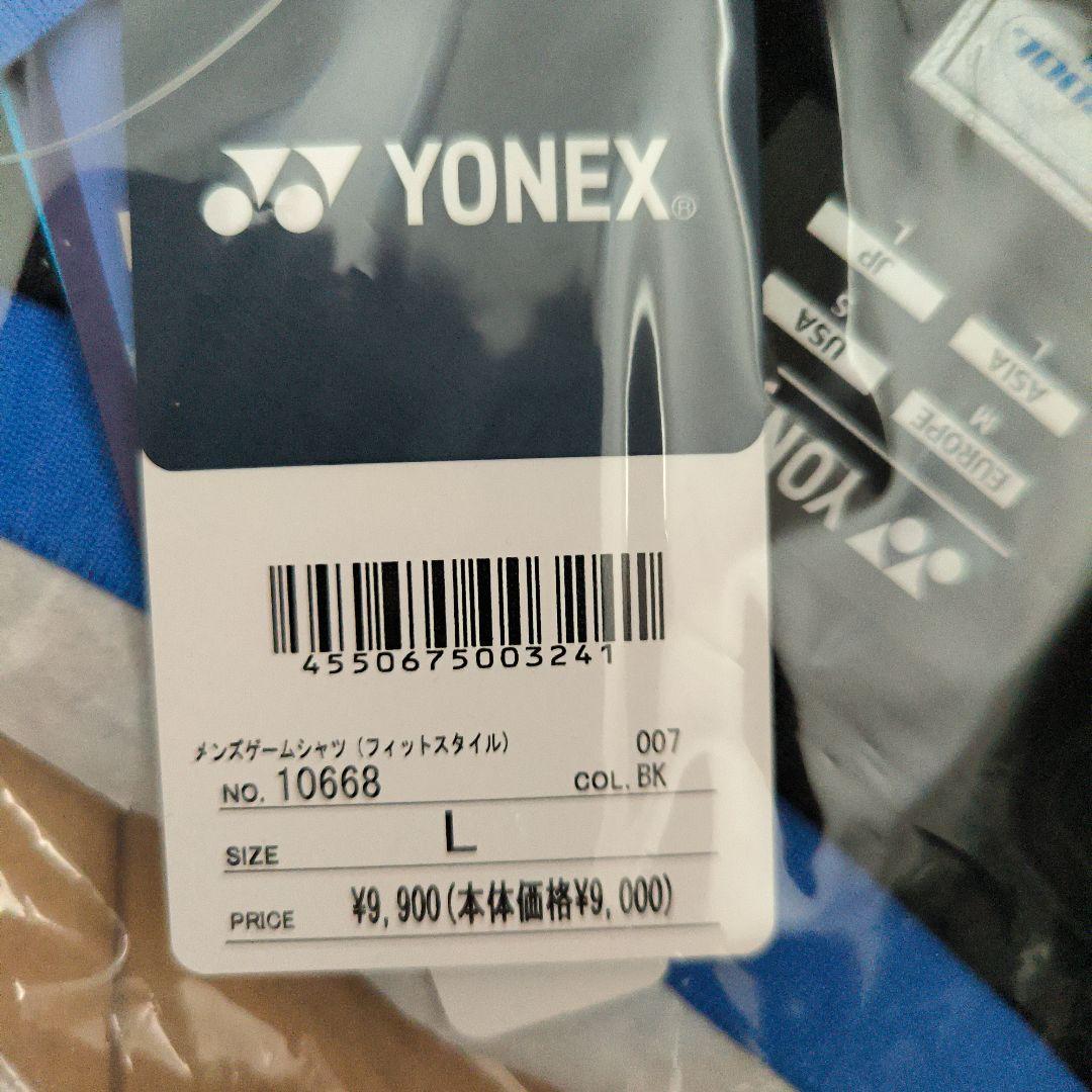 【新品未開封】YONEX Tシャツ 10668 Lサイズ ブラック