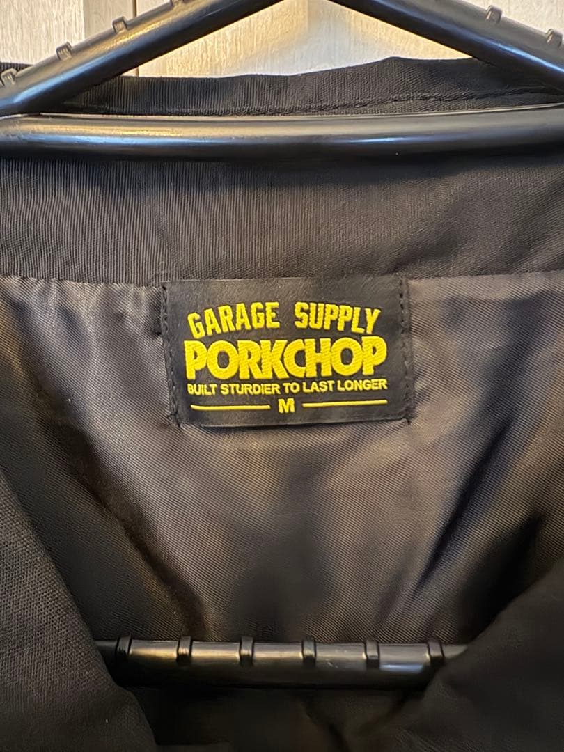 PorkChop ブラック コーチジャケット
