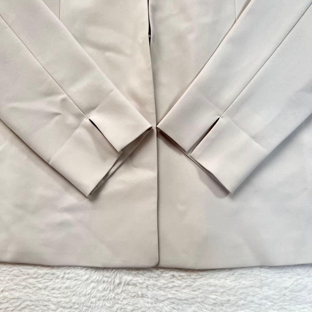 希少✨アオキ レミュー ノーカラー ジャケット パンツスーツ ベージュ 3XL