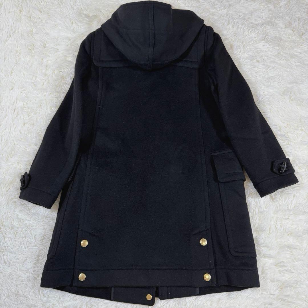 【極美品】バーバリーブリット　ダッフルコート　メガチェック　金ボタン　黒　S