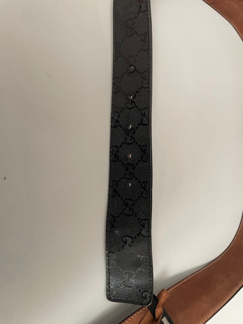 GUCCI グッチ ベルト インターロッキング GG デカロゴ ブラック