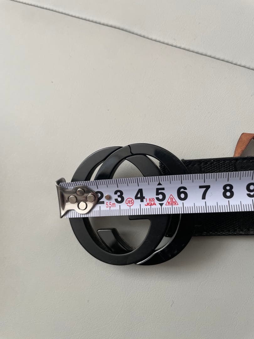 GUCCI グッチ ベルト インターロッキング GG デカロゴ ブラック