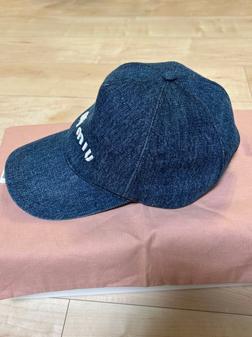 ミュウミュウ　デニムキャップ　MIU MIU