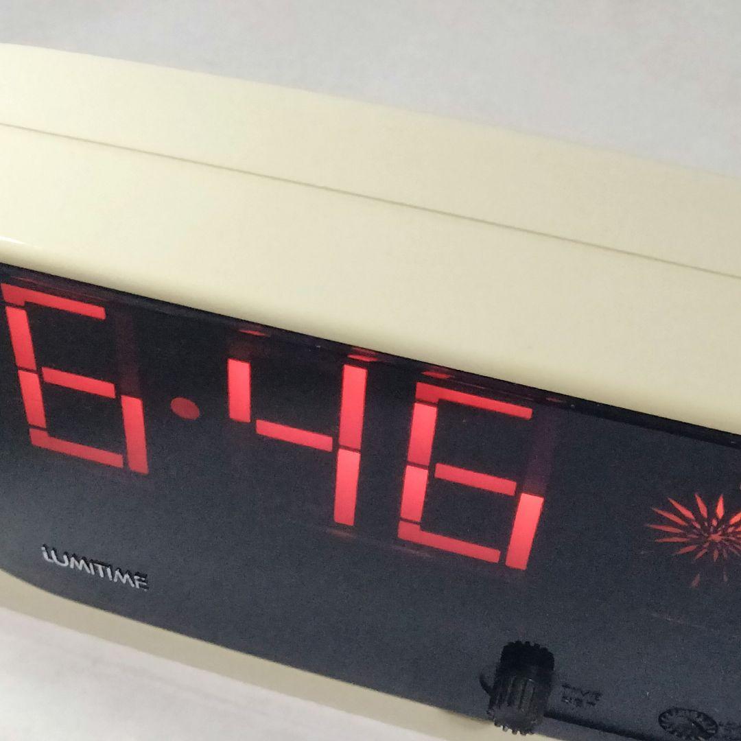 c*e様 【新品】ルミタイム LUMITIME 光デジタル時計 ホワイト スペー