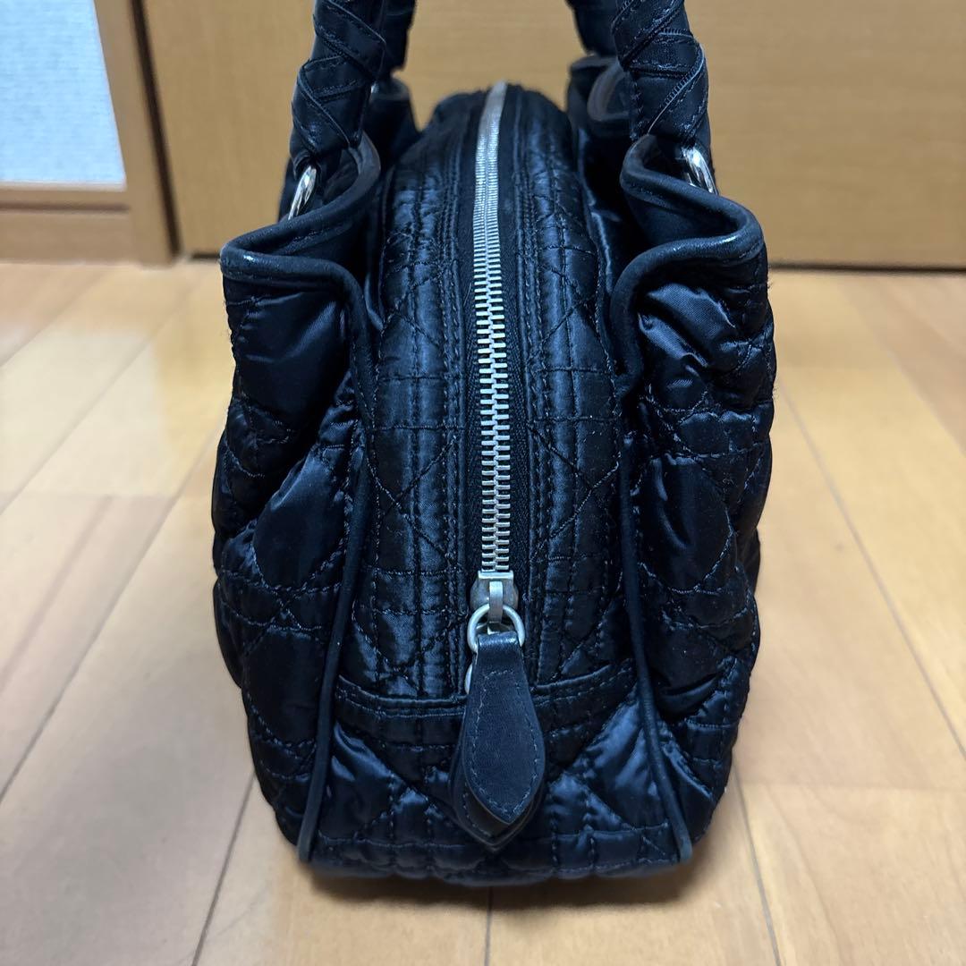 Dior ブラック カナージュ キルティング ハンドバッグ