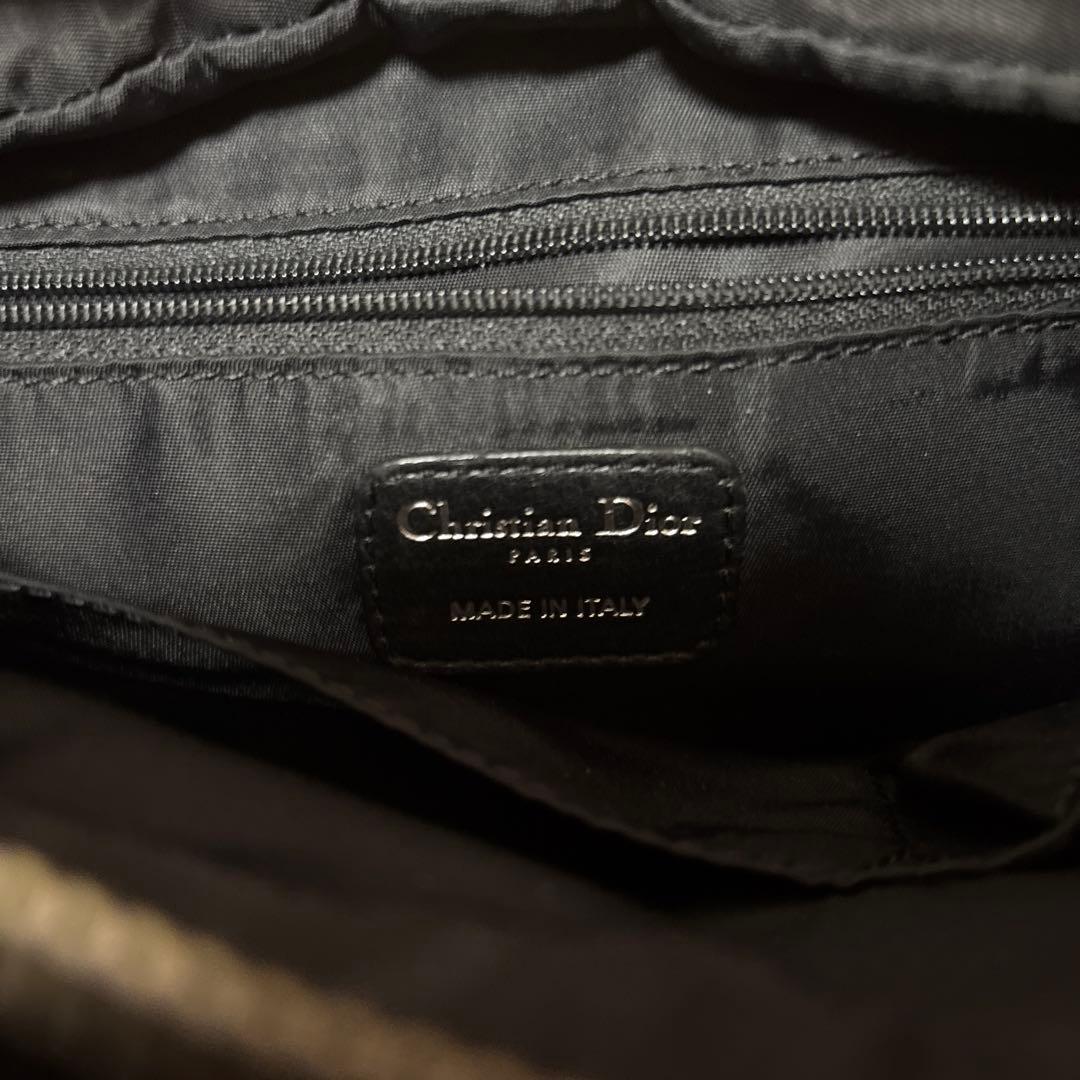 Dior ブラック カナージュ キルティング ハンドバッグ