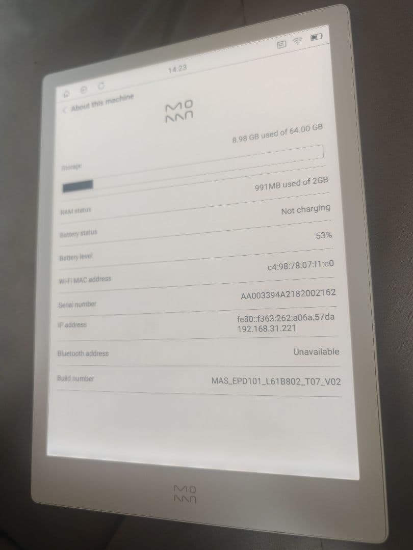 いちご Moaan inkPad X 10インチ電子書籍リーダー