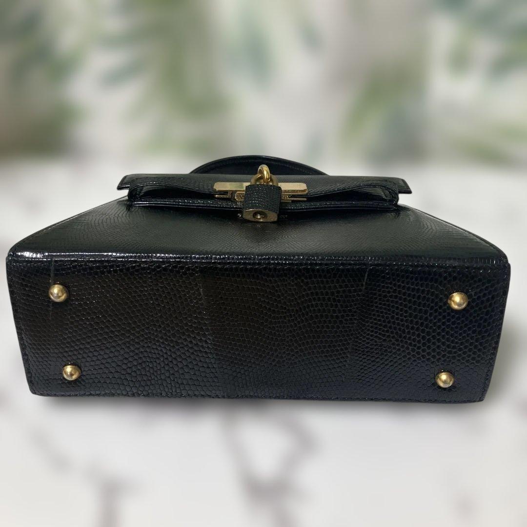 creazione ハンドバッグ 革製 リザード 南京錠・鍵付き クレアツォーネ