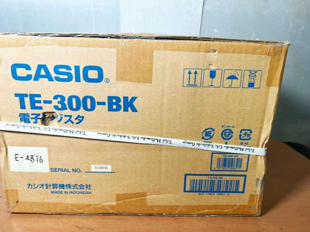 ☆新品未開封★CASIO 電子レジスタ【TE-300-BK】F478