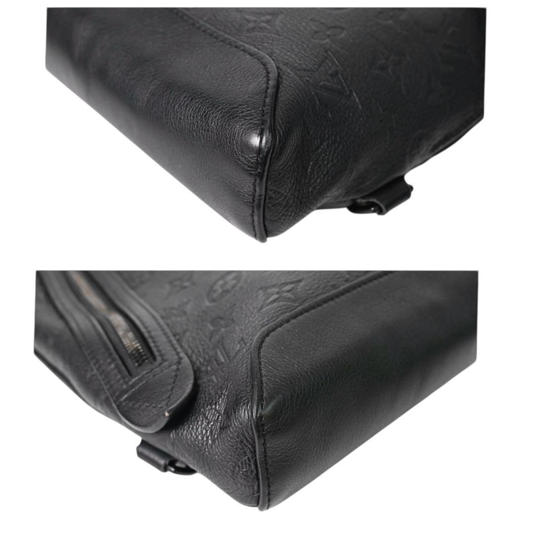 【新品同様】ルイヴィトン　モノグラム　シャドウ　ボディバッグ　スリングバッグ　黒