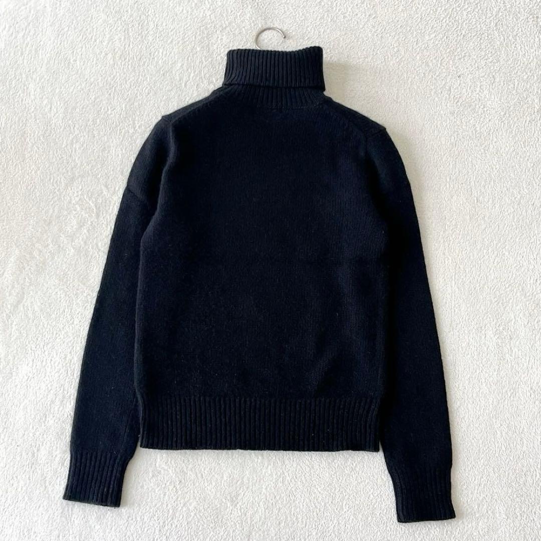 ラルフローレン タートルネックニット カシミヤ×羊毛 黒 ブラック サイズL