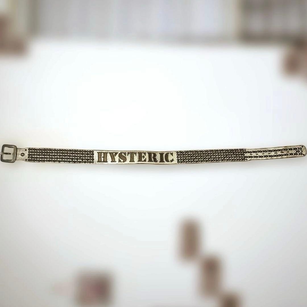 【希少】HYSTERIC✖BALTAZARスタッズ付きベルト　ホワイト/Sサイズ