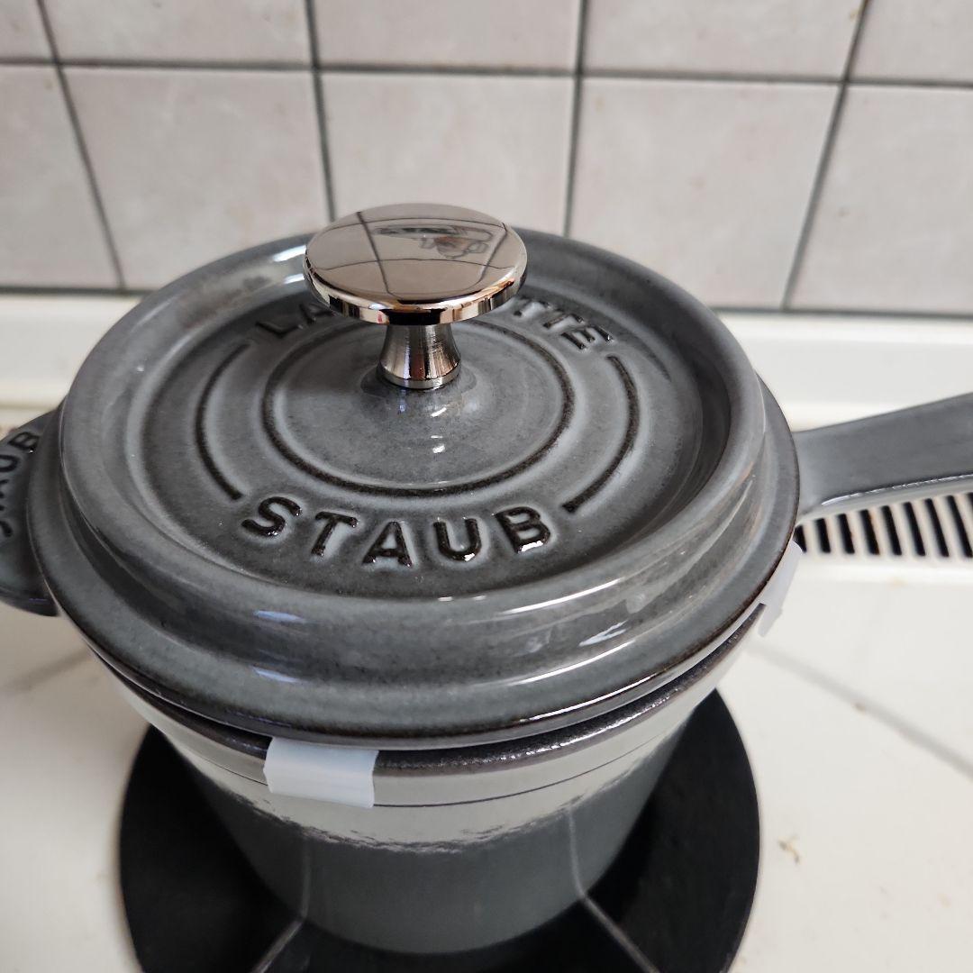 ストウブ　スープポット　グレー新品未使用