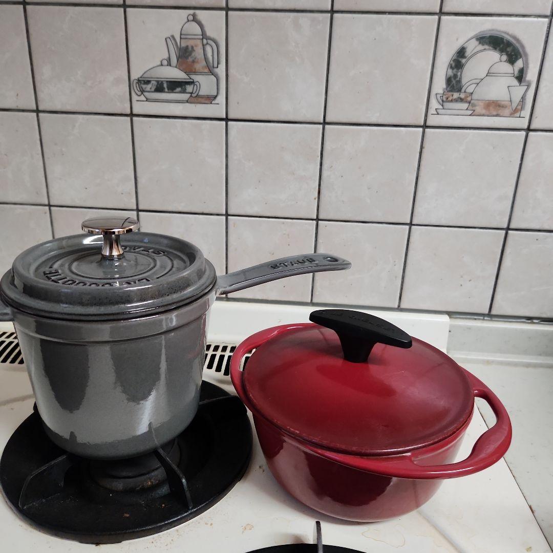 ストウブ　スープポット　グレー新品未使用