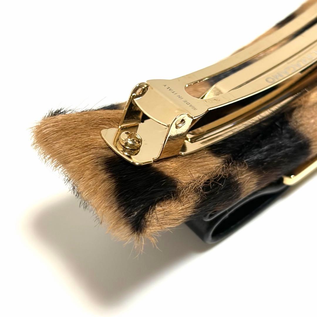 Ferragamo バレッタ ヴァラ レザー ポニーカーフ アクセサリー 美品