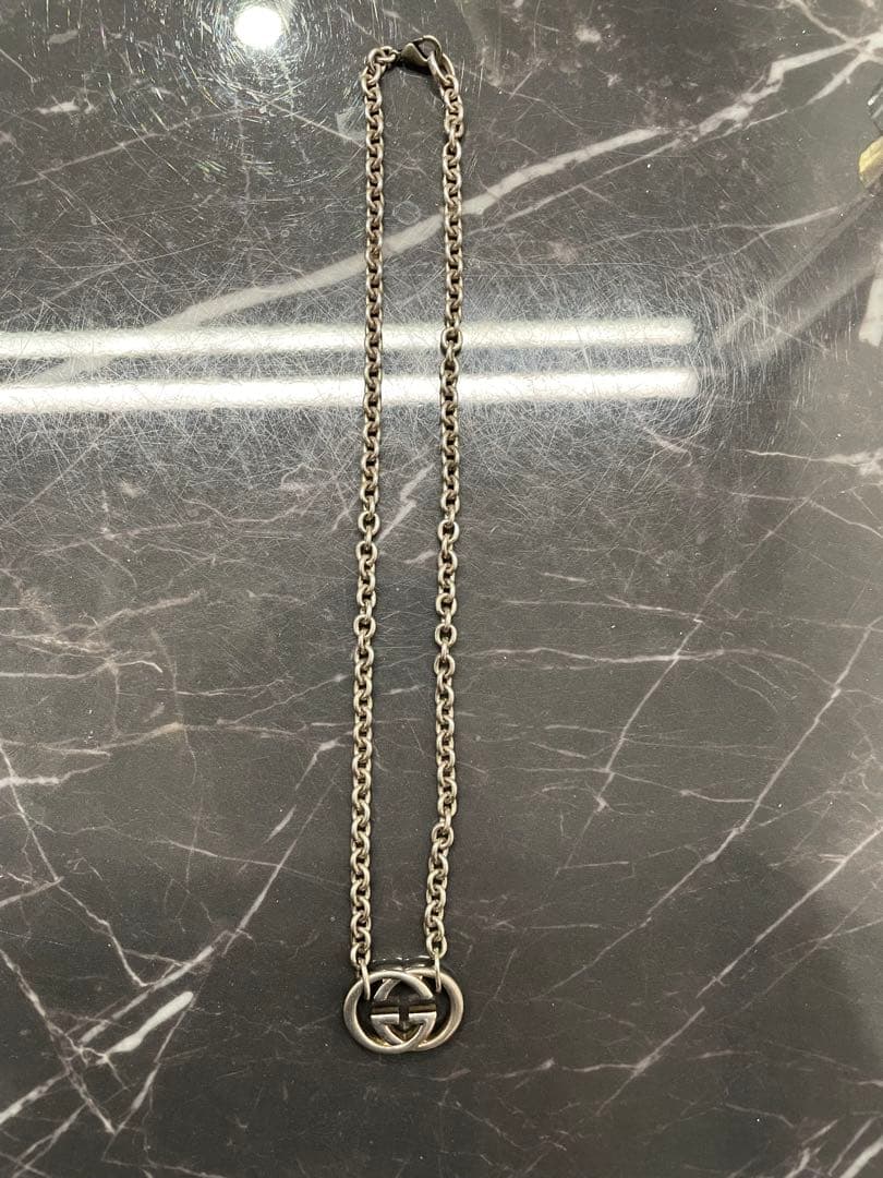 GUCCI インターロッキング　ネックレス GGロゴ　 sv925