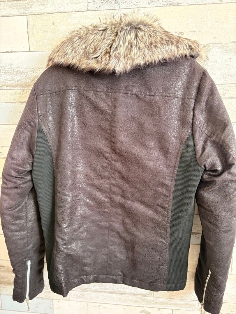 Xfrm ファーブルゾン ボア ショート丈 グランジY2Kジャケット