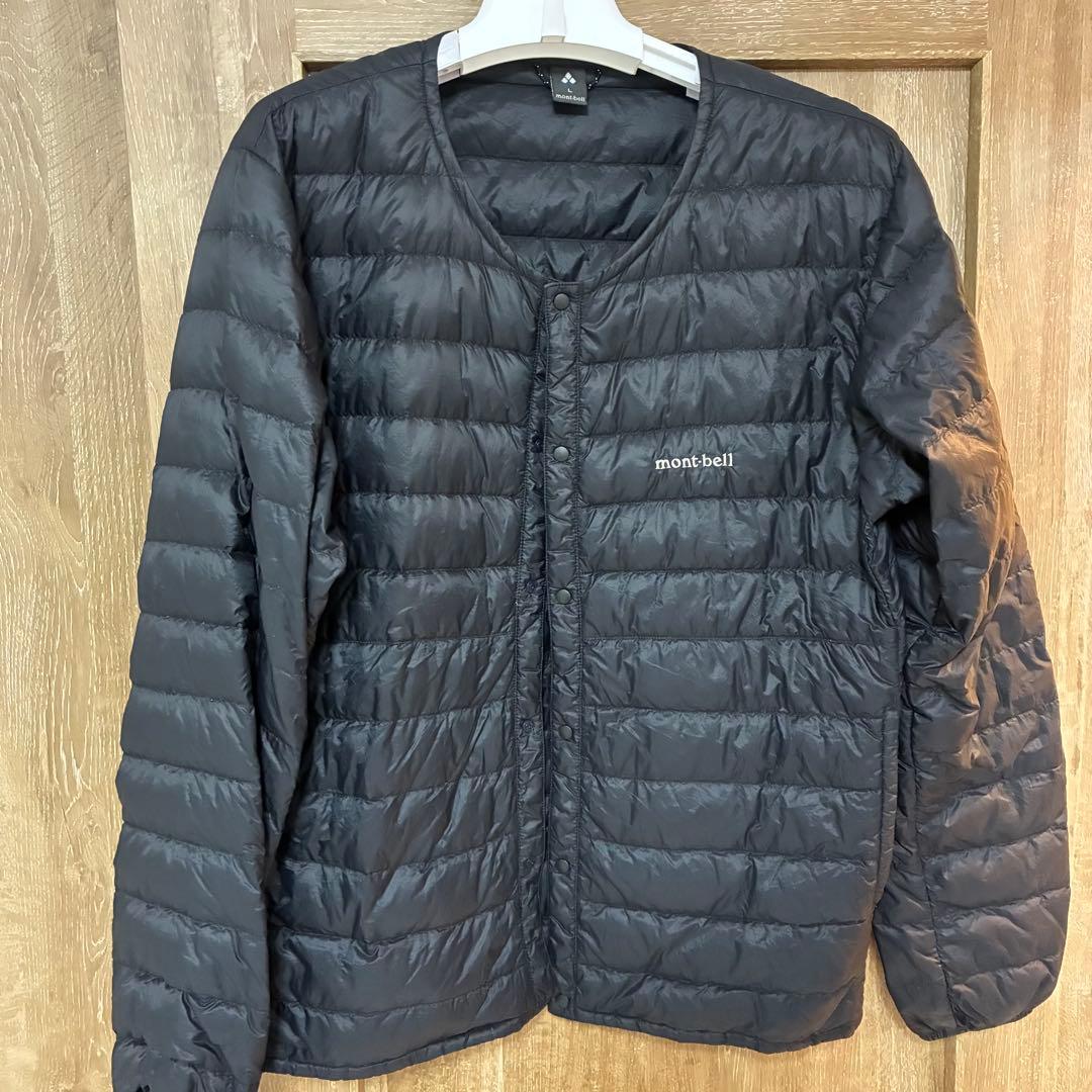 T【USED】mont-bell ダウンジャケット L 収納袋付き