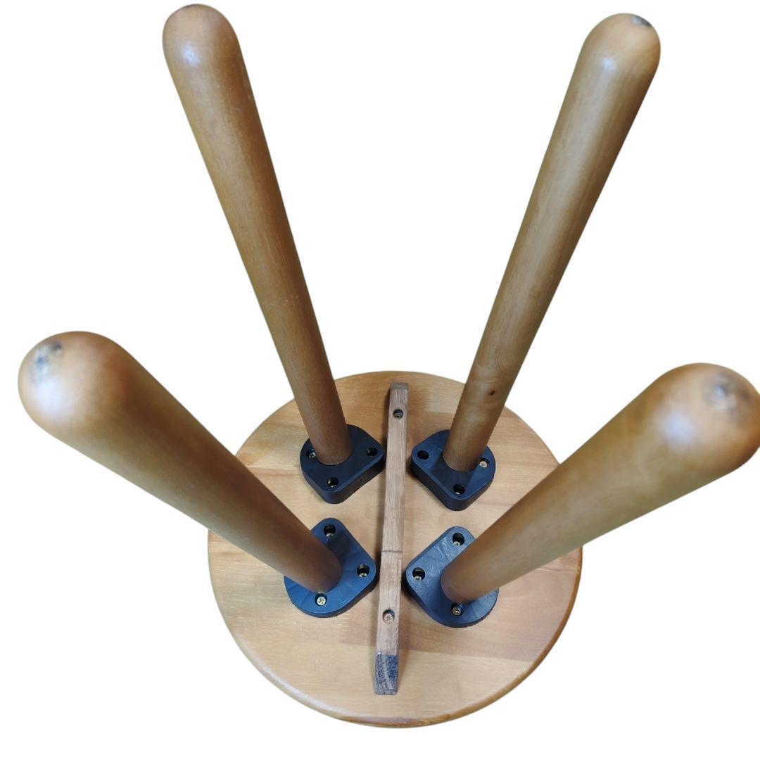 【8脚セット】ウッドスツール 木製 丸椅子 脚 取外し可