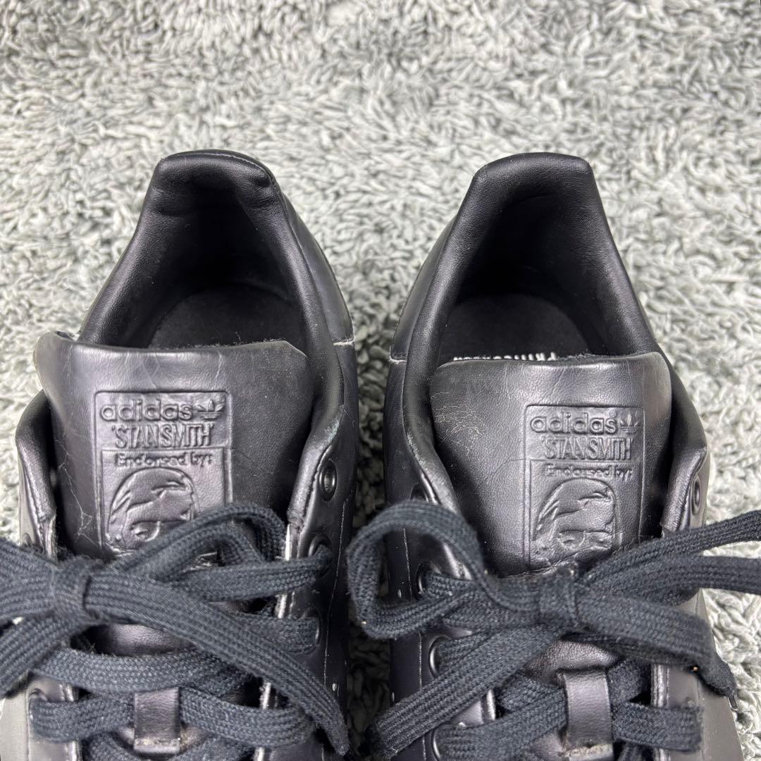 ☆美品☆【アディダス】スタンスミス (27.5) オールブラック　レザー