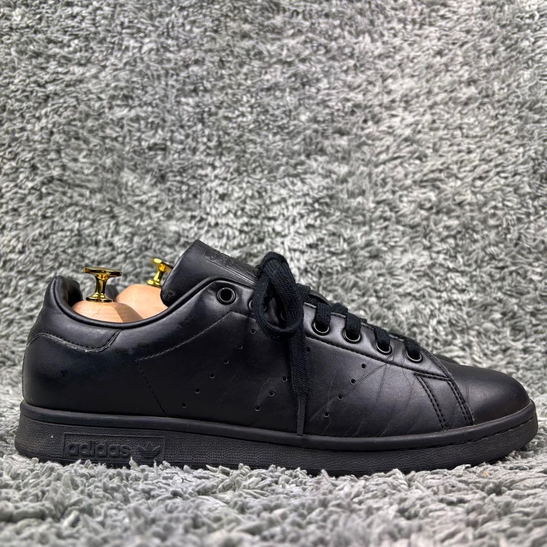 ☆美品☆【アディダス】スタンスミス (27.5) オールブラック　レザー