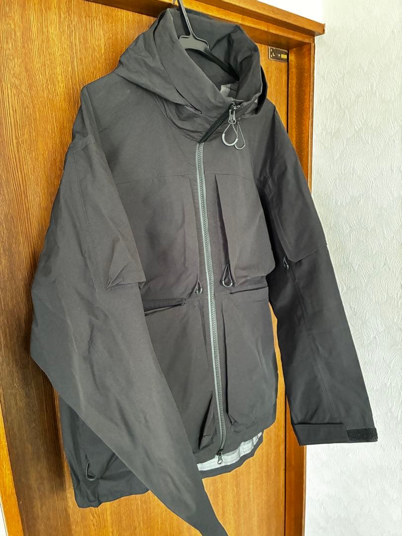 TECH JACKET マルチポケット 3レイヤー 黒 サイズ2