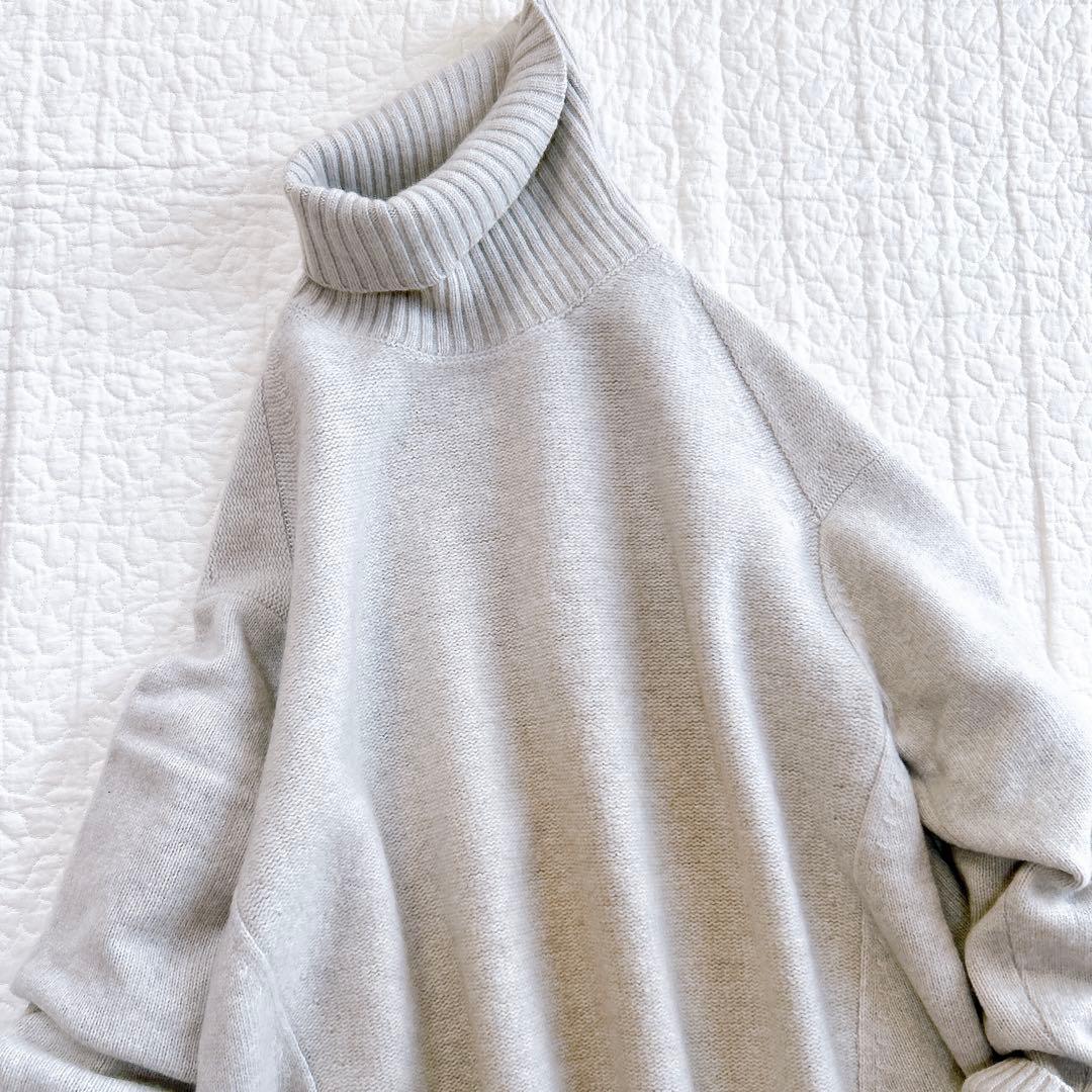 美品✨ フレームワーク タートル ニット カシミヤ混 ウール オーバーサイズ