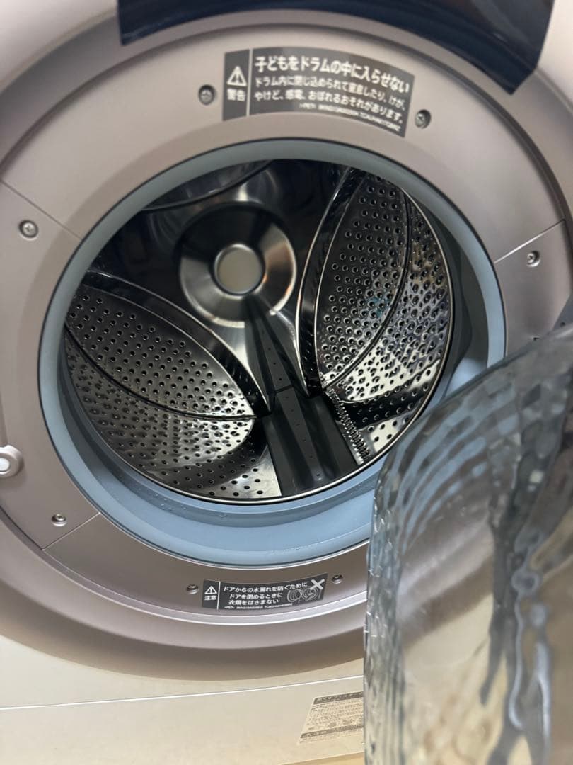 使用1週間！ドラム式洗濯機 ES-S7K-CR 右開き　2025年製造