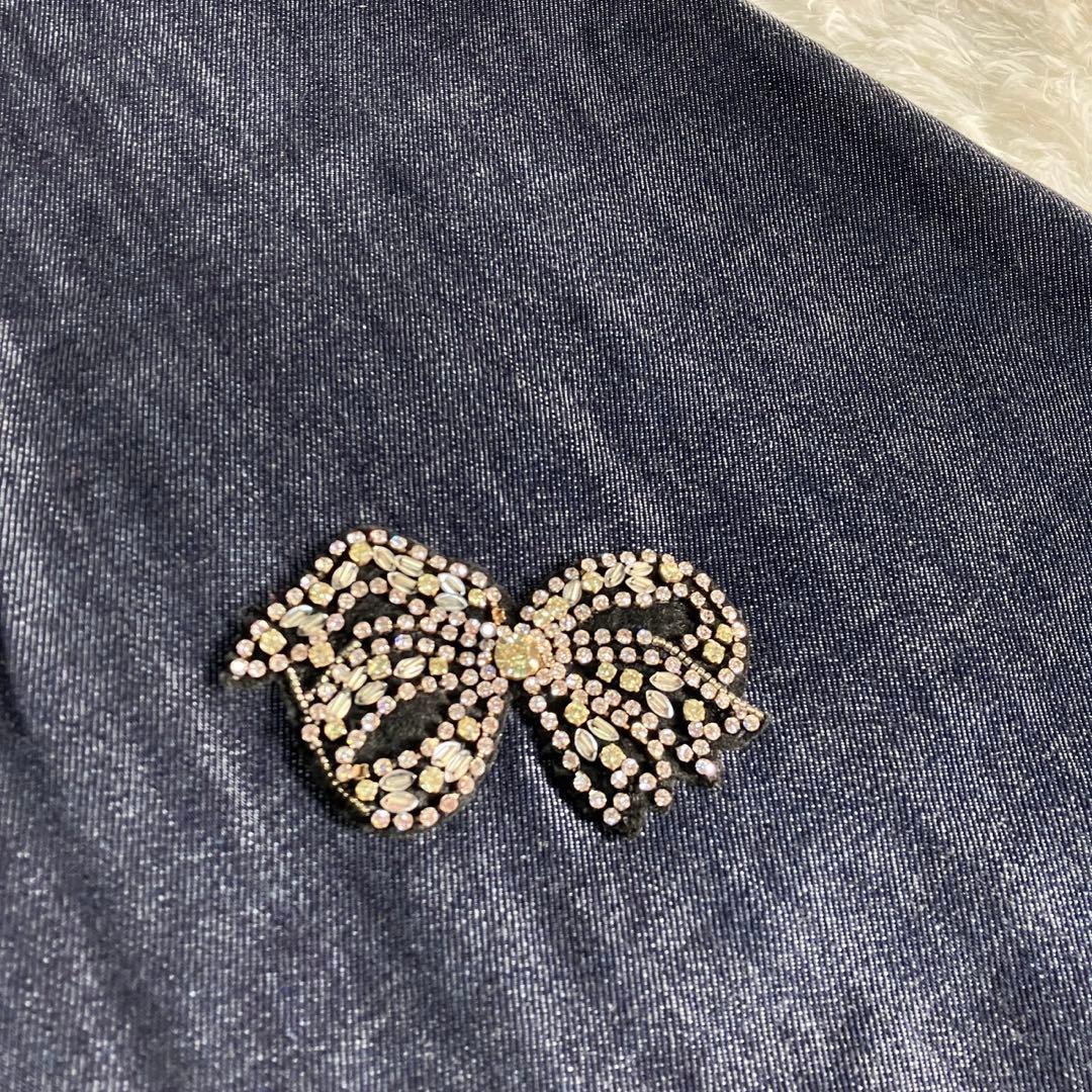 美品 Max Mara WEEKEND スカート デニム ラインストーン