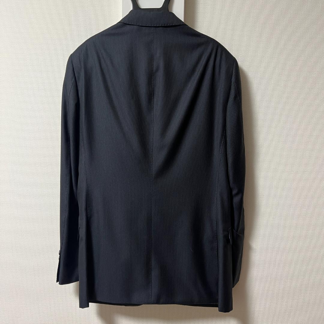 【新品・未使用】ジャケットグレー縦ストライプ（バーバリーブラックレーベル）