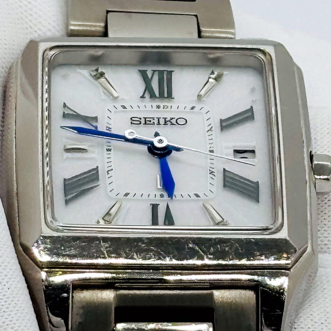 【美品】セイコー ルキア 1B22-0CF0 シルバー 動作良好 腕時計