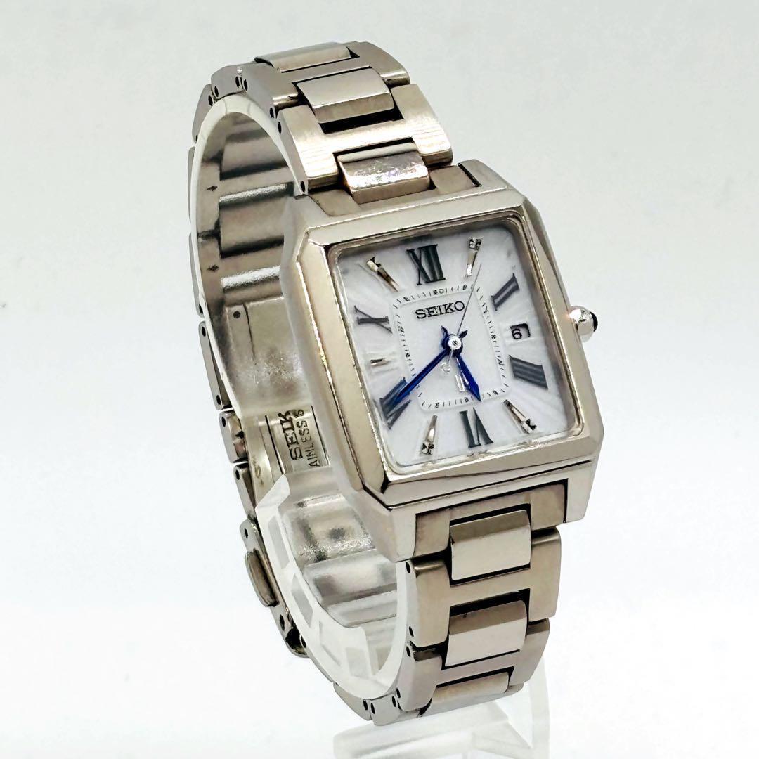 【美品】セイコー ルキア 1B22-0CF0 シルバー 動作良好 腕時計