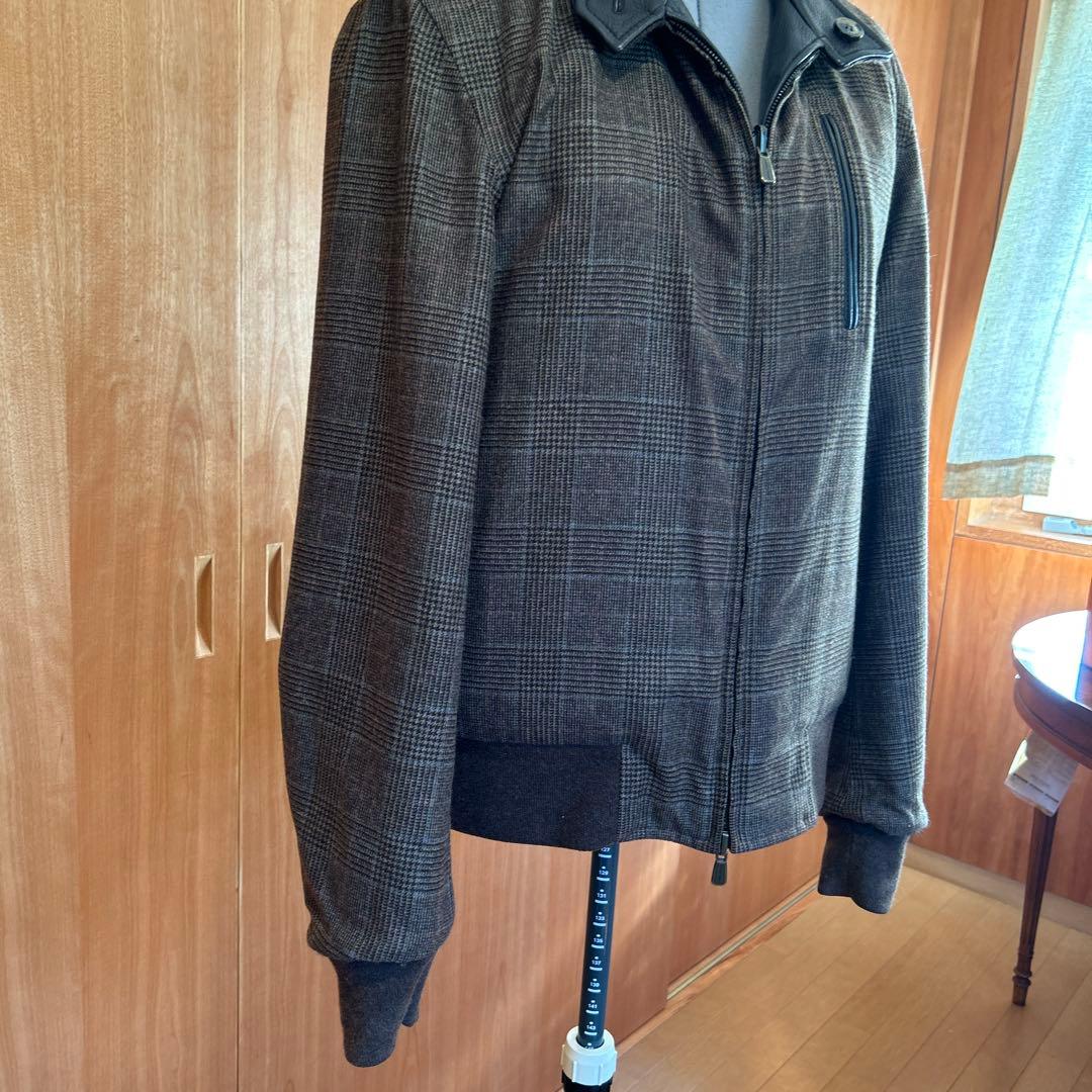 Loro Piana 鹿革レザー×カシミア　リバーシブルジャケット　メンズM