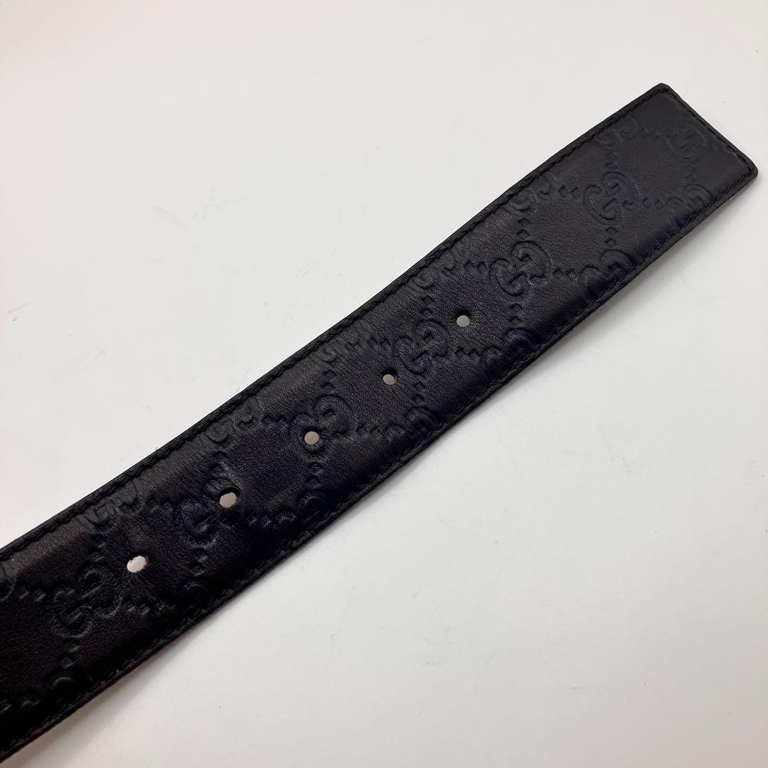 ☆美品☆ GUCCI ベルト インターロッキング GGシマ ブラウン レザー