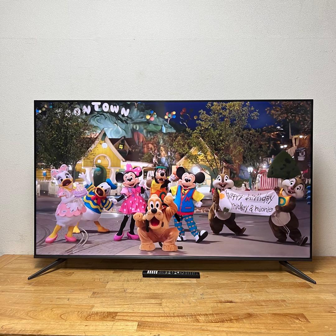 TCL 55V型 4K液晶テレビ 55C645 量子ドット ネット動画アプリ搭載