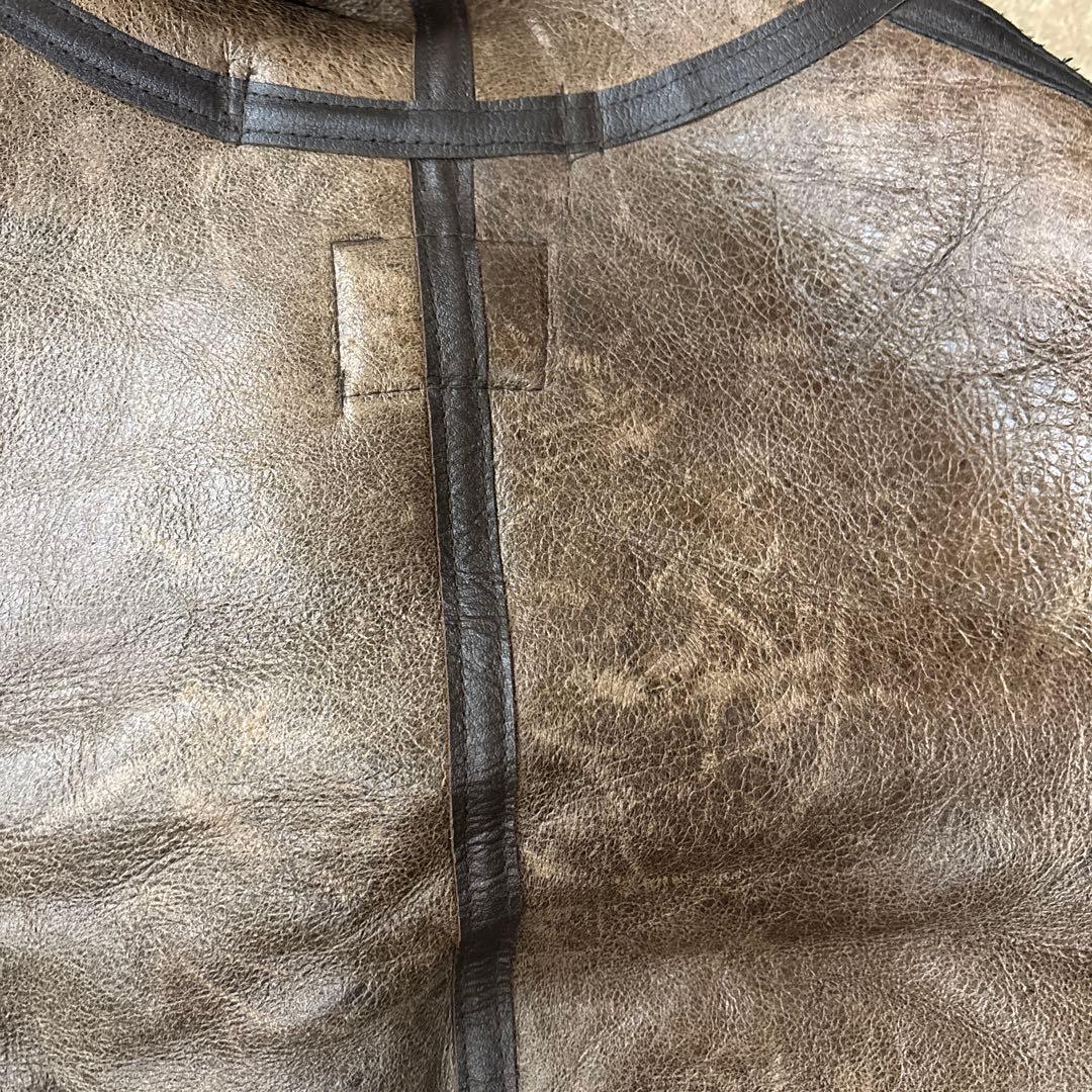 タグ有AVIREX USA ジャケット　98000円　ボア襟付きレザージャケット